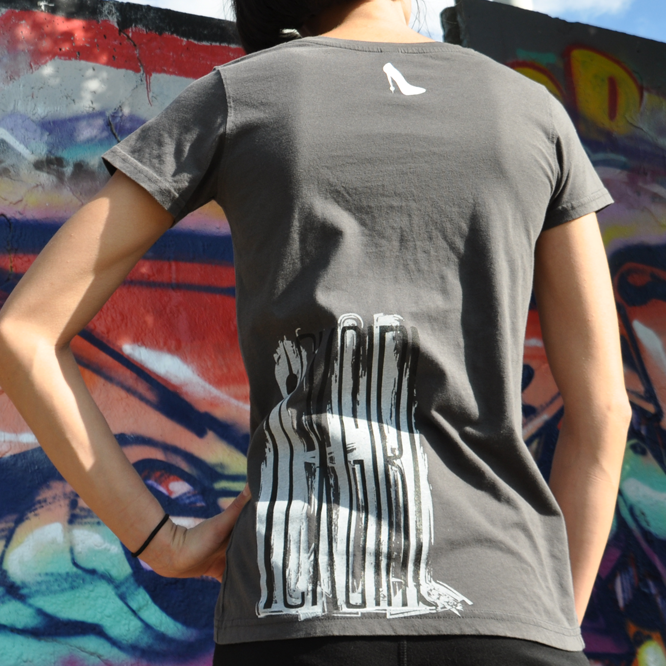 ICKGIRL ClassicT Artwork BLACK Backprint Color darkgrey Size S